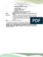 Solicitud de pago de valorización N°02 del proyecto de drenaje pluvial en Llochegua