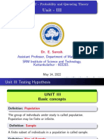 Unit - 3 - Single Proportion - Large Samples Notes