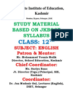 12th Study Material (Gen English) 2020