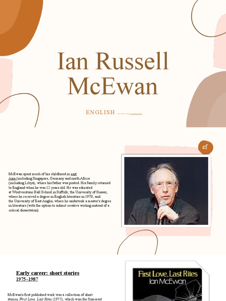 Analysis of Ian McEwan's First Love, Last Rites – Literary Theory and  Criticism