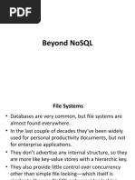 Beyond NoSQL