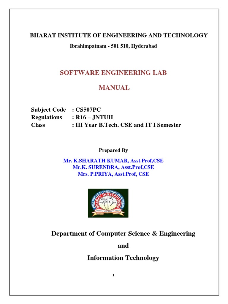 Se Lab Manual (R16) PDF Auction Unified Modeling Language