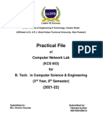 Computer Networks Lab File