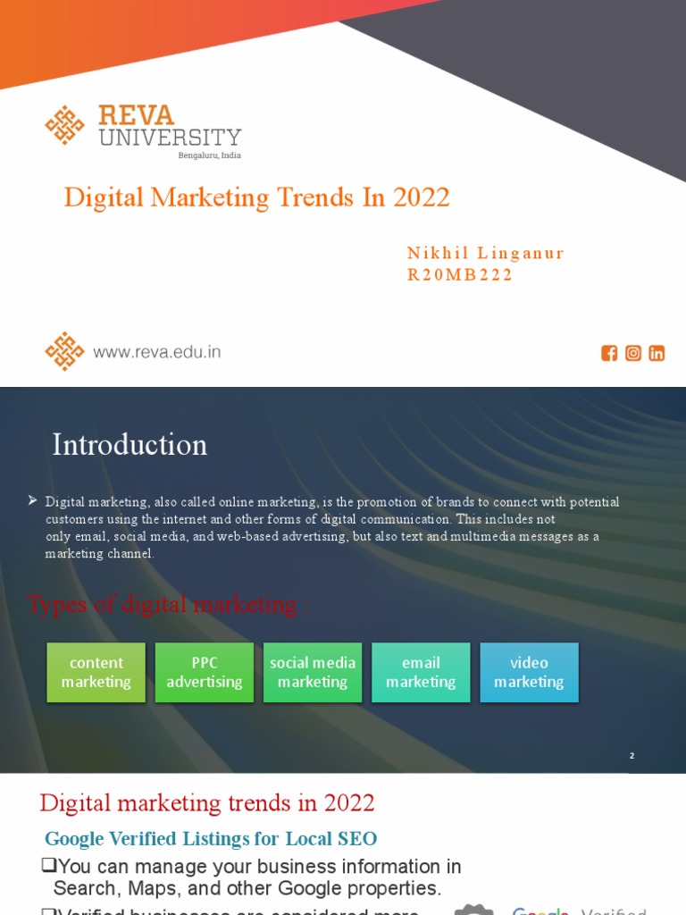 2022 Digital Marketing Trends Overview | PDF | Digital Marketing ...
