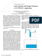 A Small Dual Band Antenna With Simple Structure For WLAN/WIMAX Application