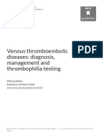 Venous Thromboembolic Diseases Diagnosis Management and Thrombophilia Testing PDF 66141847001797