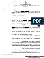 Jurisprudencia 2018 - Mendez Blanco, Nicolas Gonzalo C Estado Nacionalmrio de Desarrollo Social de La Nacion Samparo Ley 16.986