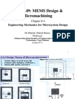 ECE 8149: MEMS Design & Micromachining: Engineering Mechanics For Microsystem Design