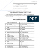 Declaração retifica áreas ensino superior