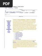 C Programming For Beginners, A Short Tutorial