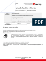 5a - Actividad 5 - Transicion Del Servicio