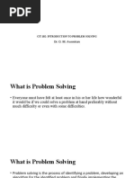 Dr. O. M. Awoniran: Cit 102: Introduction To Problem Solving