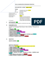 Esquema para La Elaboración de Programa Preventivo