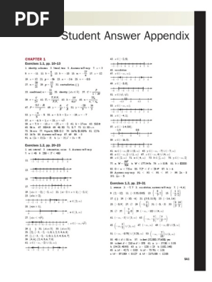 Coburn Selected Answers | PDF | Mathematics