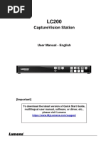 Capturevision Station: User Manual - English