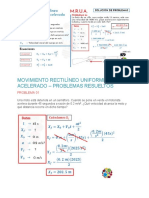 Movimiento Rectilíneo Uniforme Acelerado