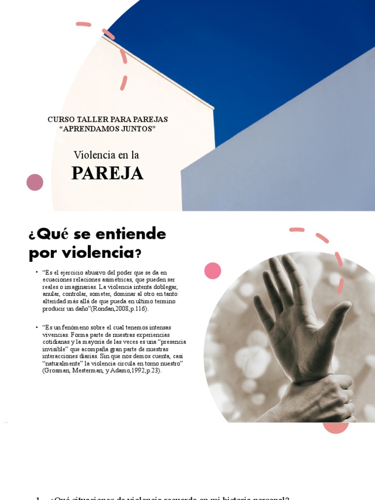 Violencia en la Pareja: Taller de Prevención | PDF | Violencia | Invasión