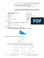 Evaluación Dignostico Tercero Medio