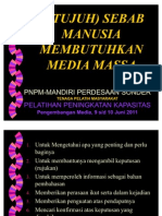 7 (Tujuh) Sebab Manusia Membutuhkan Media