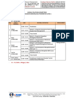 Rundown Kompetensi Pelatihan