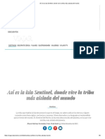 Así es la isla Sentinel, donde vive la tribu más aislada del mundo