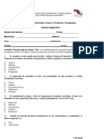 Examen Diagnostico Maneja Materiales, Partes y Productos Terminados.