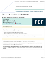 Cholinesterase Inhibitors - Part 4 - The Cholinergic Toxidrome Section 1 - What Is The Cholinergic Toxidrome - Environmental Medicine - ATSDR