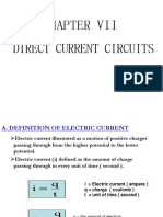 CHAPTER VII Direct Current Circuits NEW