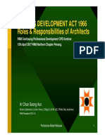 Housing Development Act 1966 Roles & Responsibilities of Architects
