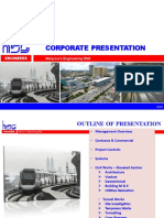 Malaysia's Engineering DNA: Corporate Presentation on Project Controls