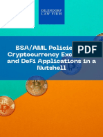 BSA - AML Policies For Cryptocurrency Exchanges and DeFi