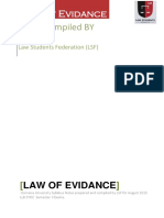 OSMANIA LAW OF EVIDENCE NOTES