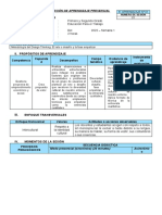 SESIÓN DE APRENDIZAJ #1 - 1 Y 2 Grado