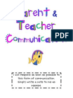 Fish Communication Sheet