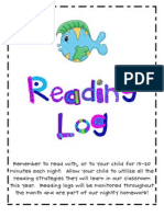 Fish Reading Log Sheet 2