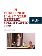 IMechE 1st & 2nd Year Design Challenge - General Specification 2022-2