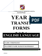 Year 3 Teknologi Transit Forms