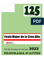 Programa Festa Major La Creu Alta 2022