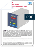 Model: Avr - 102: Micro Controller Based Automatic Voltage Regulating Relay