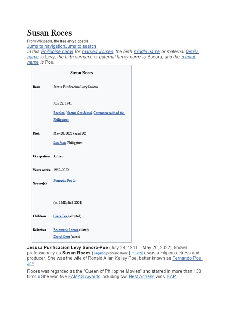 Queen of Philippine Cinema: A Biography of Iconic Actress Susan Roces ...