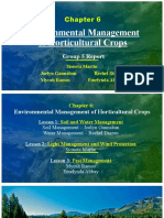 Environmental Management of Horticultural Crops: Group 5 Report
