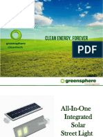 Greensphere Autonomy 24 Hrs Integrated Solar Street Light
