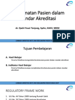 4.bahan Keselamatan Pasien Dalam Standar Akreditasi, DR Qadri