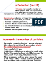 Reduction in Particle Size