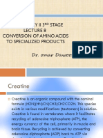 Biochemistry Ii 3 Stage Conversion of Amino Acids To Specialized Products