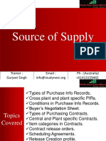11 Source of Supply