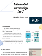 Phar - Cell Wall Inhibitor - Lec 7 - Theo