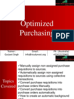 13 Optimized Purchasing