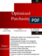 Optimized Purchasing Requisition Processing