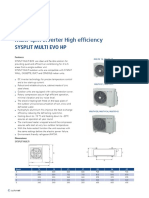 Multi-Split Inverter High Efficiency: Sysplit Multi Evo HP